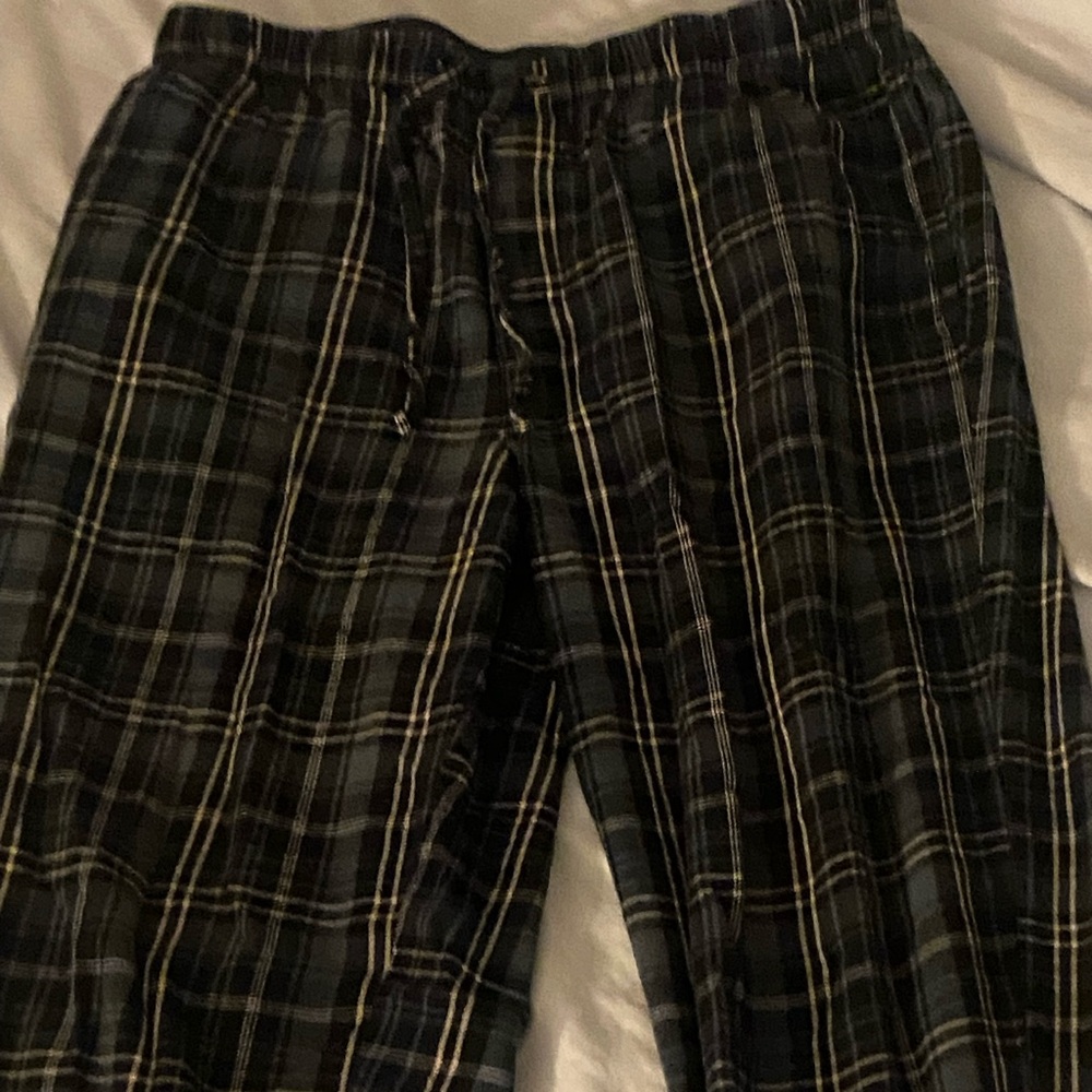 Men's Blue Plaid Pants